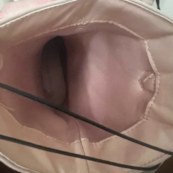 Cowgirl Boots pink faux leather Mid-Calf Stiching Western Low Stacked Heel - Picture 6 of 12